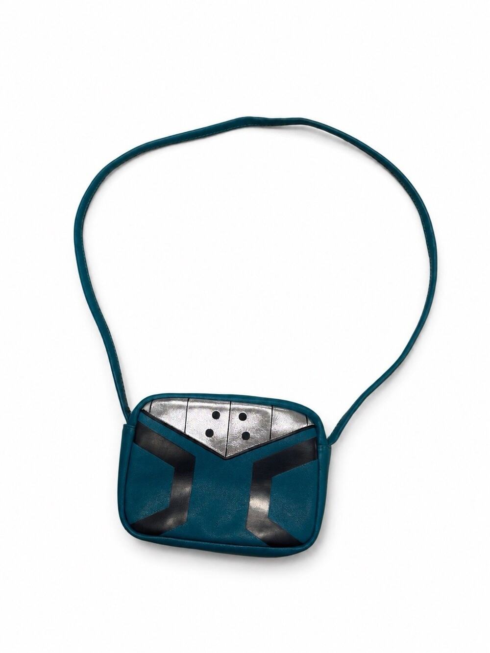 My Hero Academia Mini Crossbody Bag Anime Purse Teal Blue Adjustable Strap